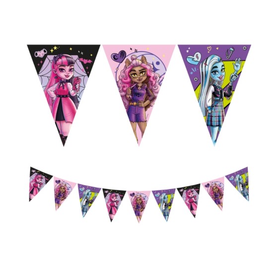 BANDERIN MONSTERS HIGH PAPEL