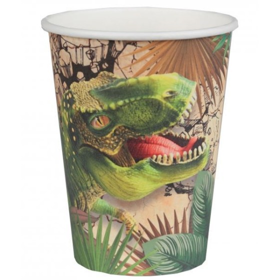 10 VASOS DINOSAURIOS 270CL...